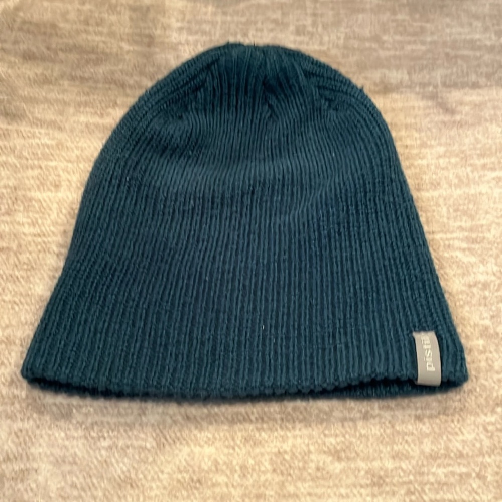 Pistil turquoise blue green ski and cold weather beanie hat